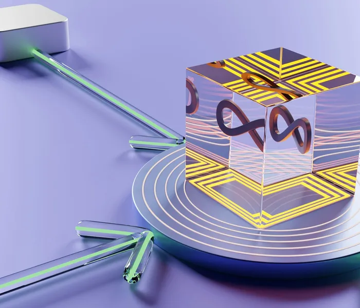 Abstract render of data flowing through a processing pipeline, representing agent orchestration